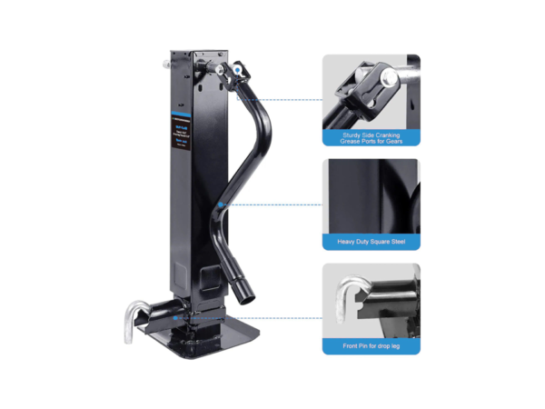 12000 Lb. Trailer Jack Front Pin