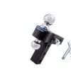 Aluminum Adjustable Ball Mount – Dual Ball, 6" Drop/Rise, Black - Image 4