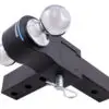 Aluminum Adjustable Ball Mount – Dual Ball, 6" Drop/Rise, Black - Image 5